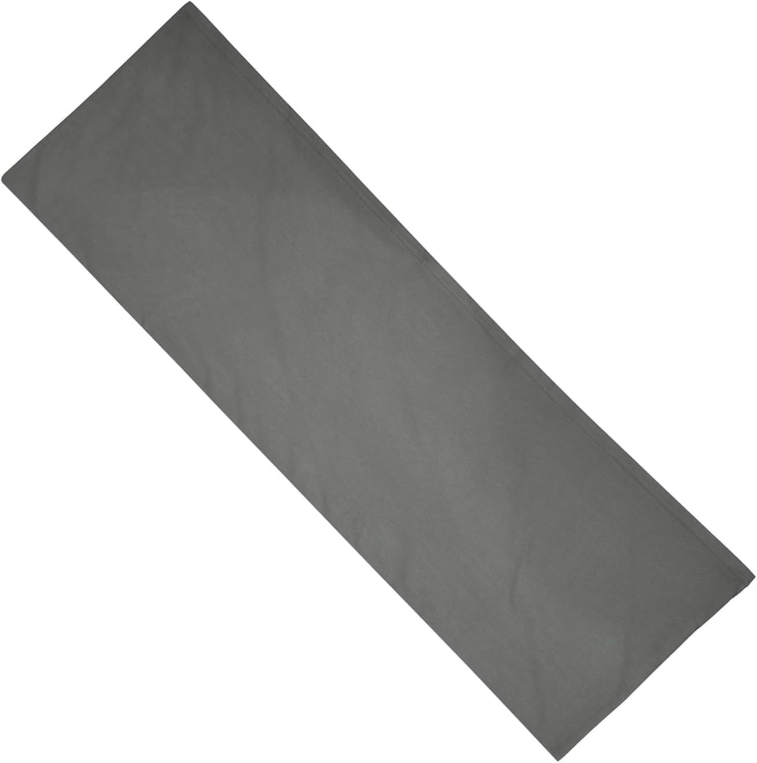 Seitenschläferkissen Bezug 40x140 cm Kissenbezug Anthrazit | Körperkissen Hülle mit Reissverschluss