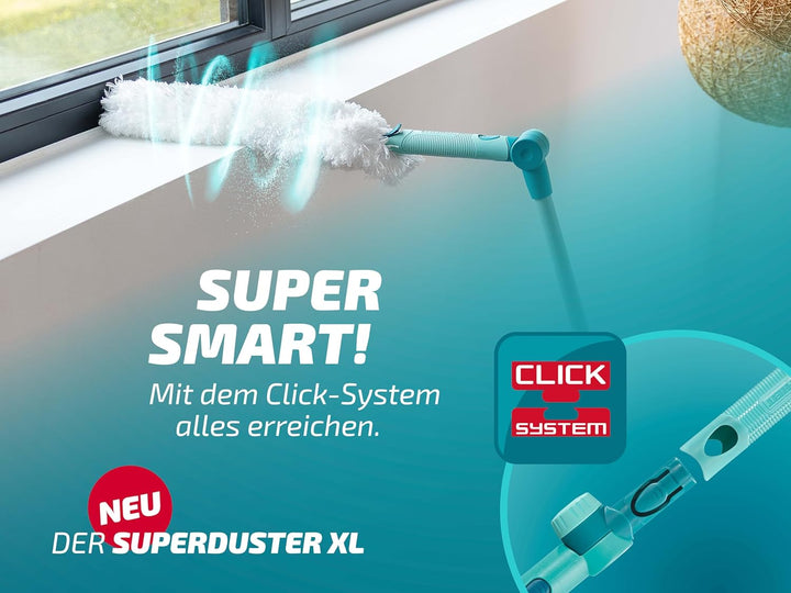 Leifheit SUPERDUSTER XL, Staubwedel mit Mikrofaser-Textil, waschbar und verlängerbar durch Leifheit