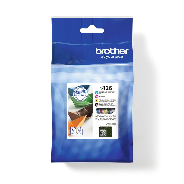 Brother LC-426BK/LC-426C/LC-426M/LC-426Y Inkjet Cartridges, Black/Cyan/Magenta/Yellow,Multi-Pack, St