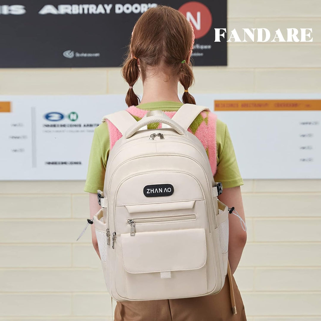FANDARE Beiläufig Rucksack Schulrucksack Schultasche Junge Mädchen Schulranzen Daypacks mit 15.6 Zol