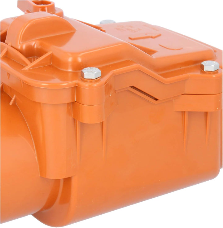 PEŠTAN Rückstauverschluss Ø DN 75 Orange | Rückschlagklappe Rückstauventil Rückstauklappe Rückstauve
