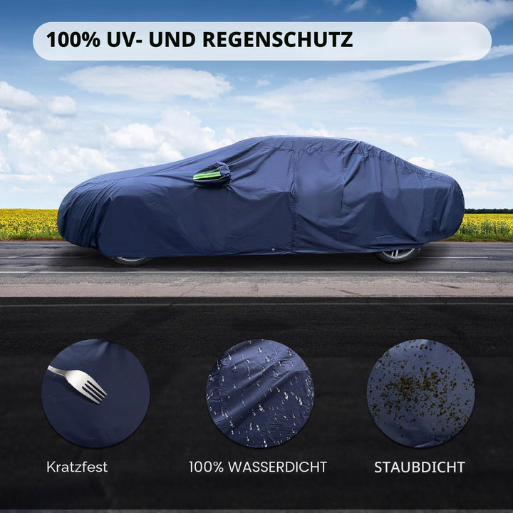Autoabdeckplane 10 Schichten Vollgarage Autoabdeckung Vollgarage Staubdicht Wasserdicht Autohülle Au