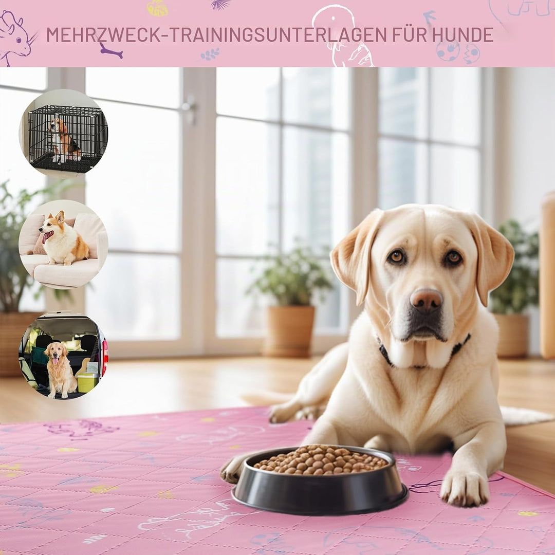 IEUUMLER 2 Stück Welpenunterlagen Waschbar für Hunde, Wiederverwendbar und Schnell Absorbierend PIPI