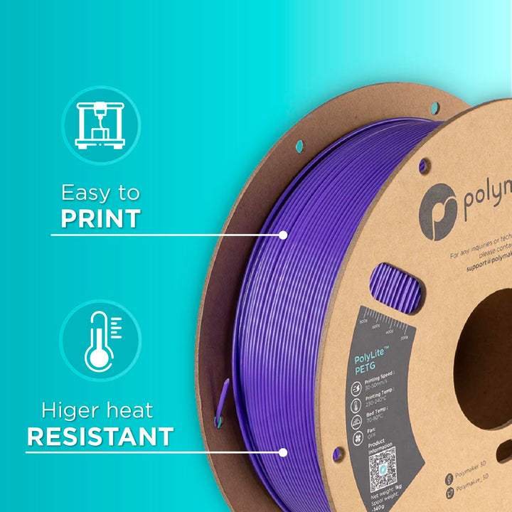 Polymaker PolyLite PETG Purple - 1,75mm - 1kg