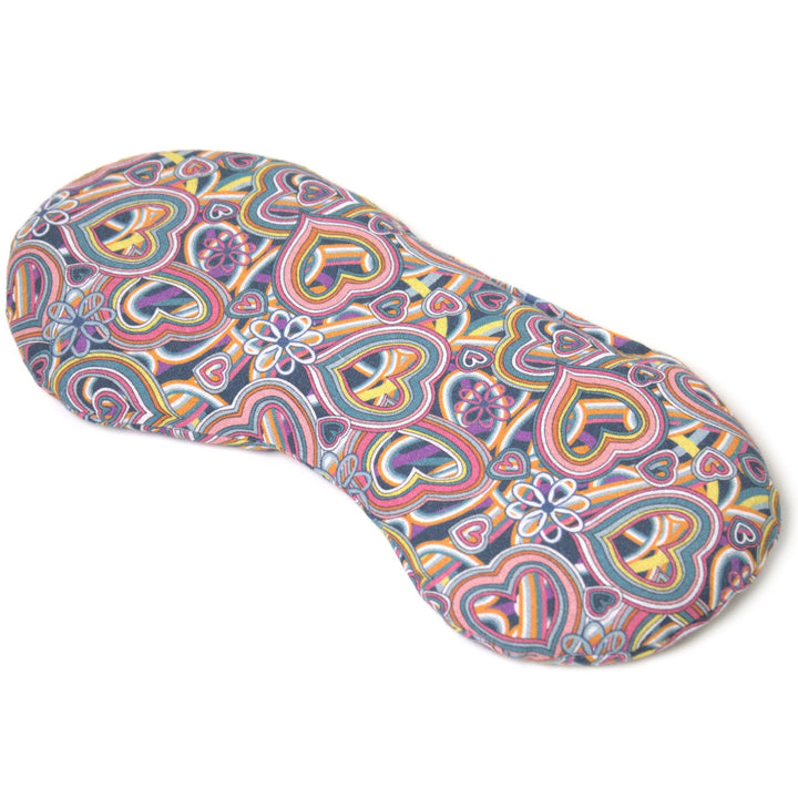 Bio-Bio Augenkissen Lavendel &amp; Leinsamen "Psychedelic Heart" zur Entspannung, zum Kühlen, erwärmen o