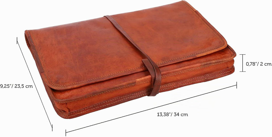 Gusti Laptoptasche Leder - Christofer Damen und Herren Laptoptasche 13" MacBook Pro Notebooktasche V
