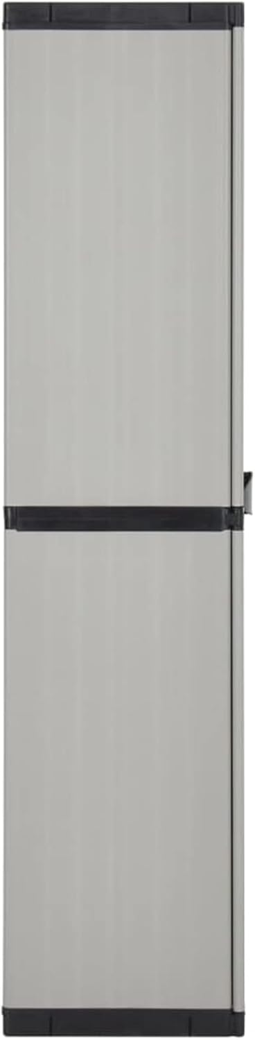 Tidyard Kunststoffschrank Balkonschrank Gartenschrank Putzschrank Kellerschrank Lagerschrank mit 2 T