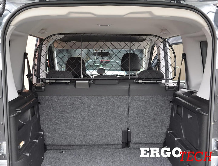 ERGOTECH Trennnetz Trenngitter kompatibel mit FIAT Doblò, RDA100-XXL, für Hunde und Gepäck