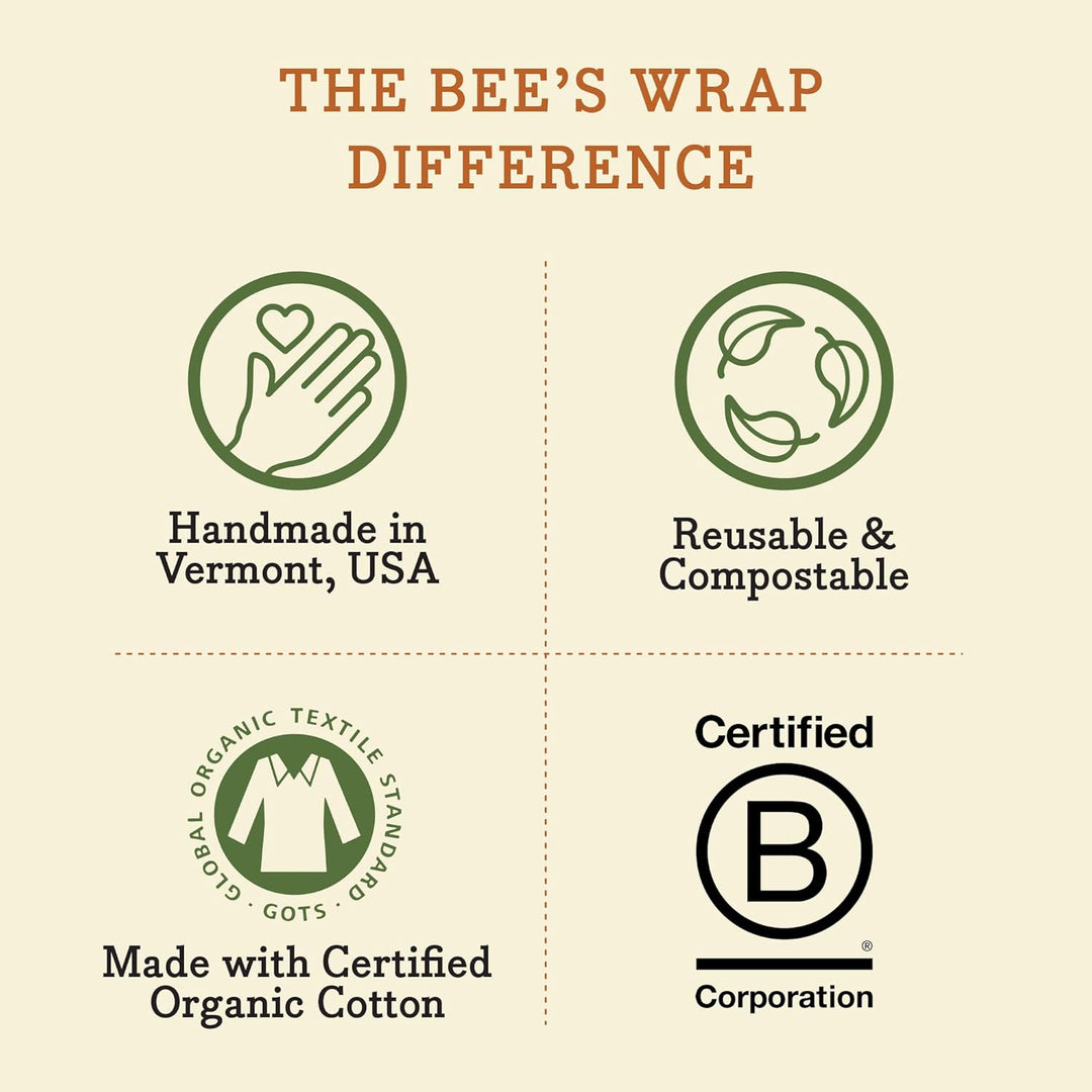 Bees Wrap Bees & Bears Lunchpaket, 3 Stück Bienen und Bären, Bienen und Bären