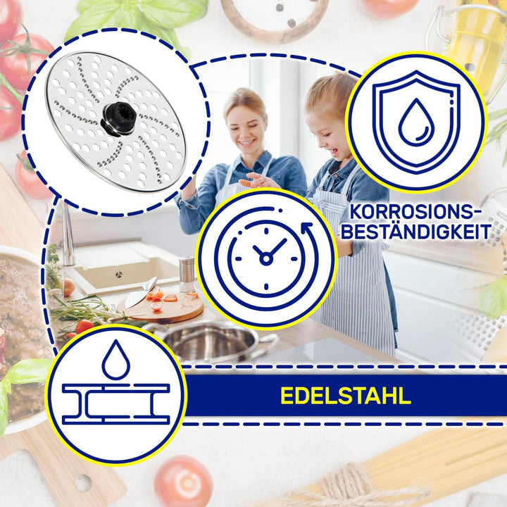 MONTERAL Raspelscheibe für Küchenmaschine mit dem Originalcode KW715024 für Kenwood - Garantie 10 Ja