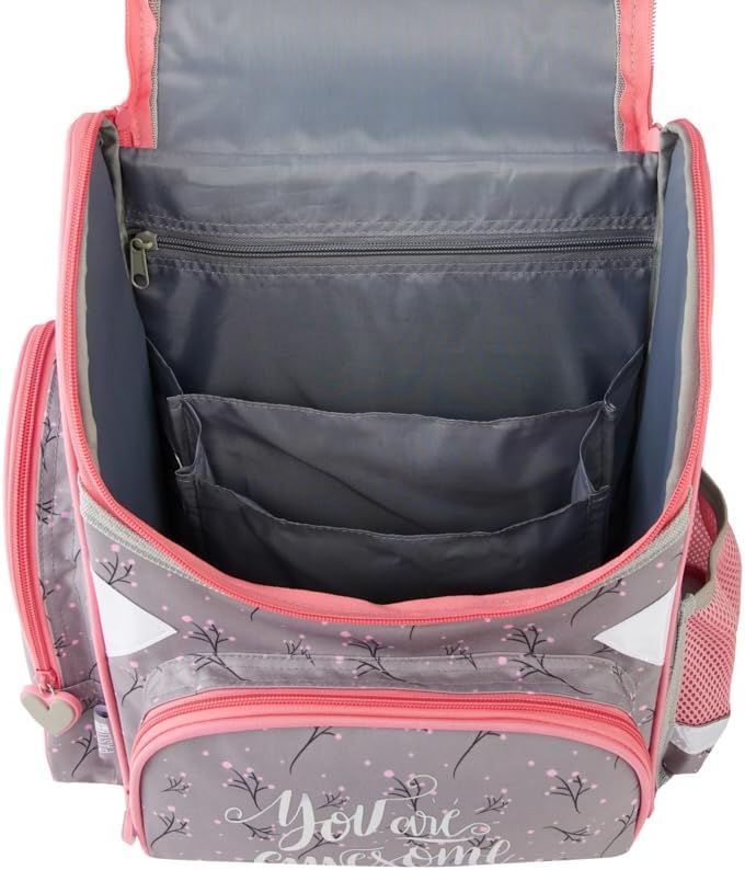 Goldkids - Schulranzen für Jungen und Mädchen, 4er-Set - Schul-Rucksack für Kinder mit Federmäppchen