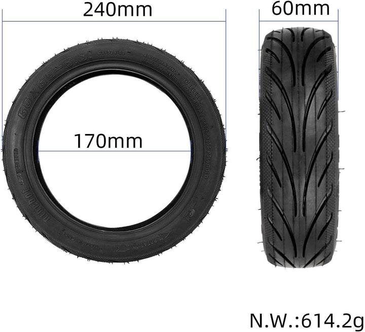 VOLOHAS 60/65-6,9 schlauchloser Reifen 10 Zoll Tubeless Reifen für Ninebot Max G2/G2D/G2 E/G65 Elekt