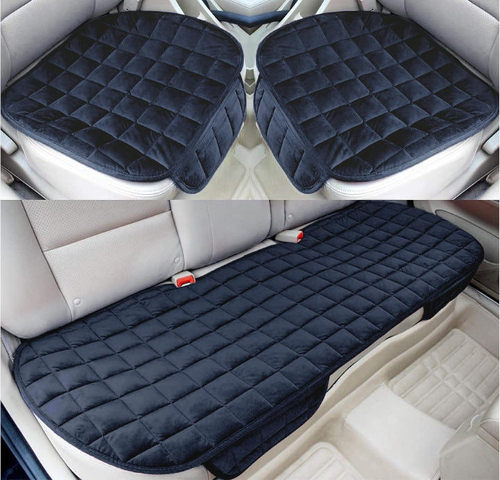 Auto Accessori Lupex - Universal-Autositzbezug 3-teilig, Sitzschutz 2 vorne und 1 hinten, Schwarz ka