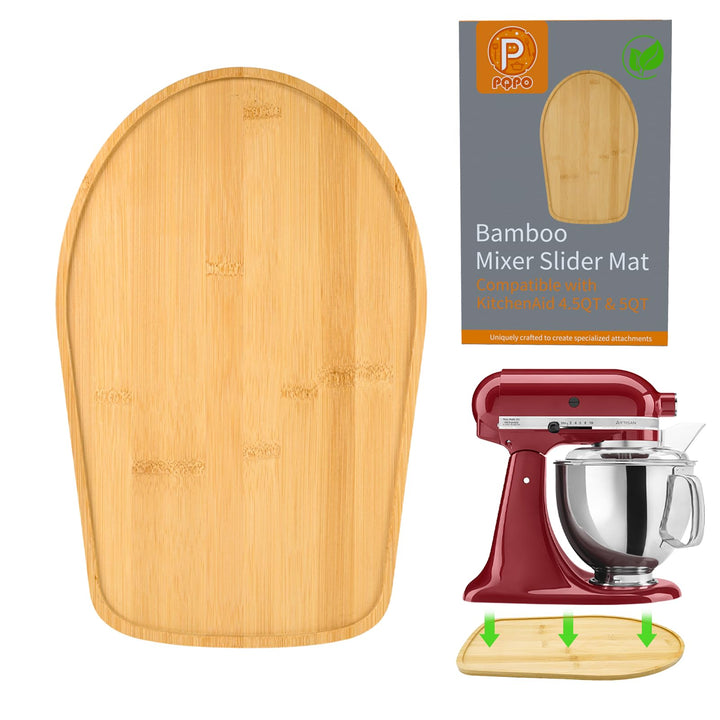 Bamboo Mixer Schieber kompatibel mit Kitchen Aid 4.5/5 Quart Tilt Head Stand Mixer, K45SS Küche Atta