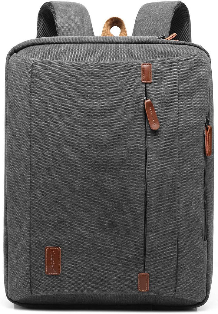 CoolBELL 17,3 Zoll umwandelbar Laptop Tasche/Rucksack Messenger Bag Canvas Umhängetasche Business Ba