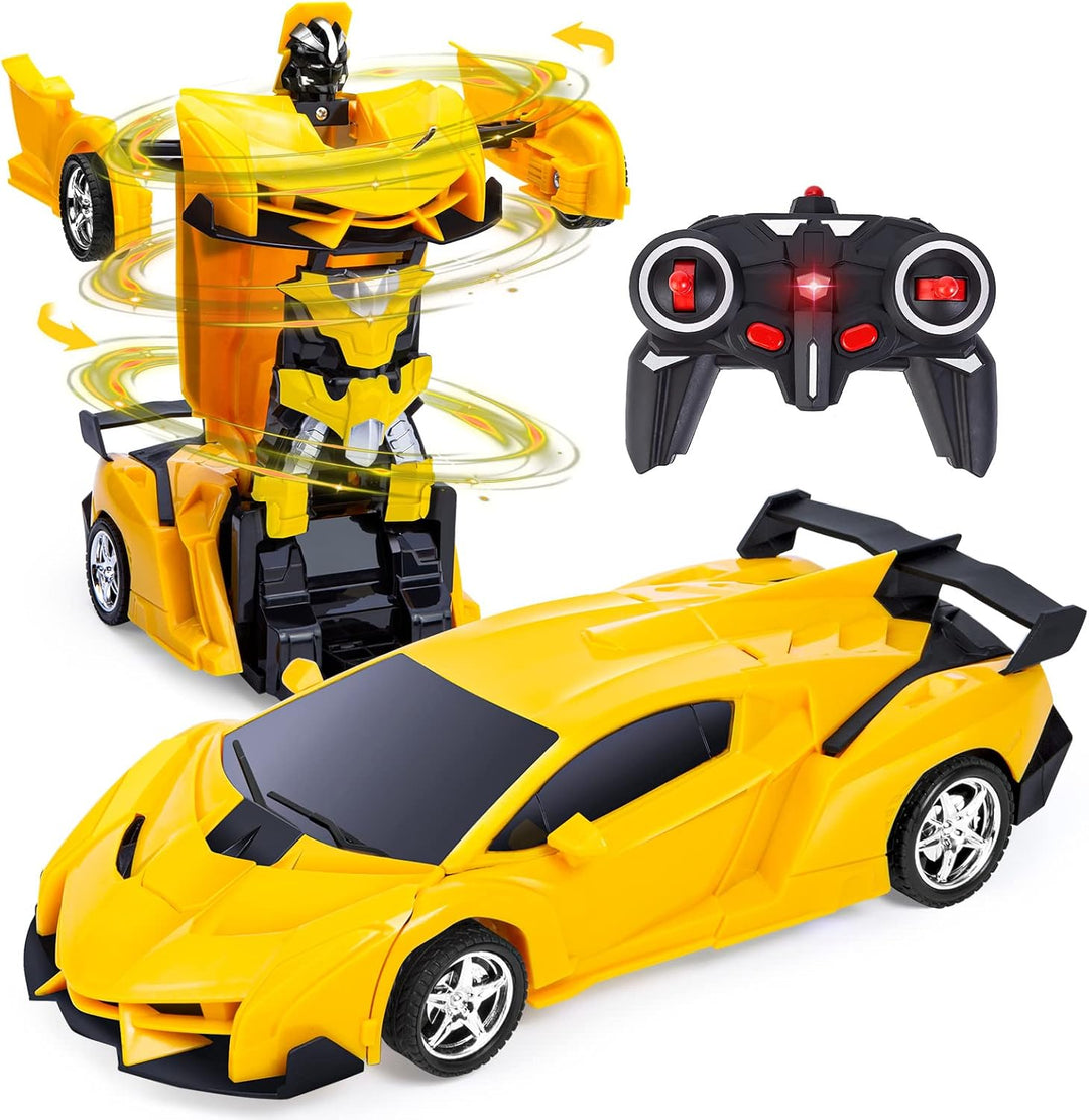 Thedttoy Transformator Ferngesteuertes Auto Spielzeug mit 2.4GHz Fernbedienung, 1:18 Ferngesteuerte