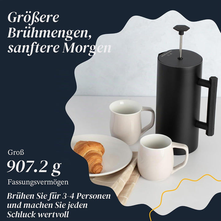ESPRO – P6 French Press – doppelwandiger, isolierter Kaffee- und Teebereiter aus Edelstahl, 32 Unzen