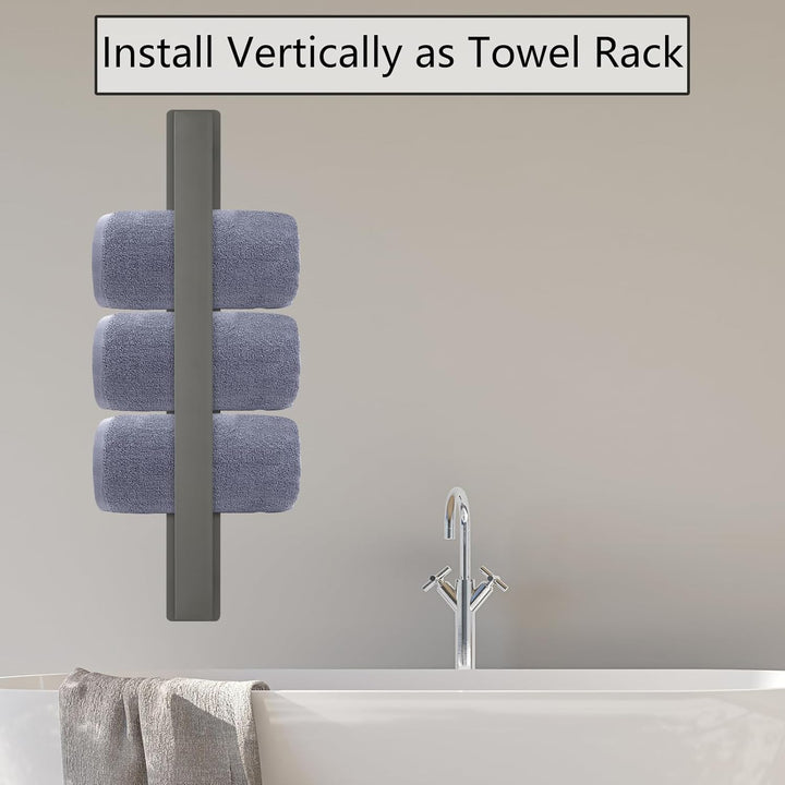 Badezimmer Handtuchstange Handtuchstange Selbstklebend oder Schraubmontage Edelstahl Wandmontierter