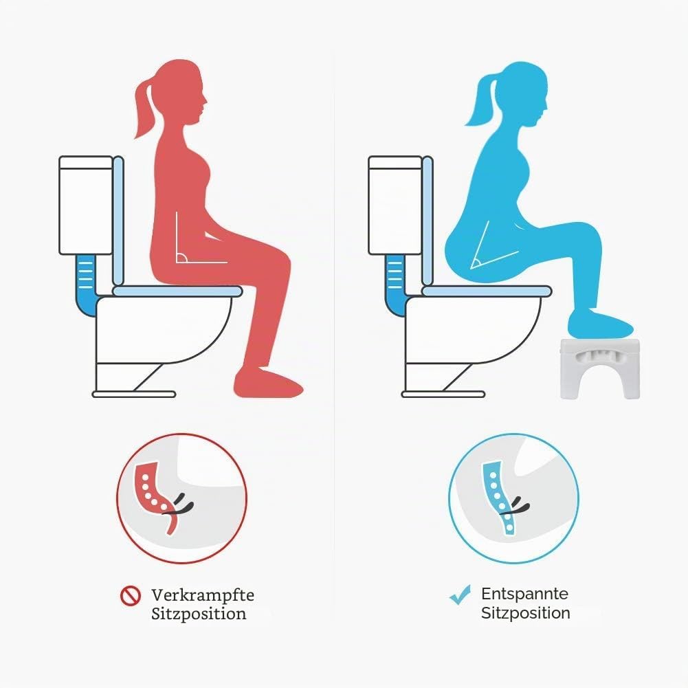 7 -Zoll -Toilettenhocker für Erwachsene und Kinder, abnehmbar und stapelbar, Badezimmer -Töpfchenstu