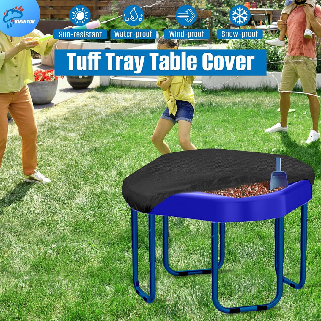 SIRUITON Universal-Tuff-Tablett-Abdeckung, 100 x 100 x 10 cm, mit starken elastischen Kanten, wasser