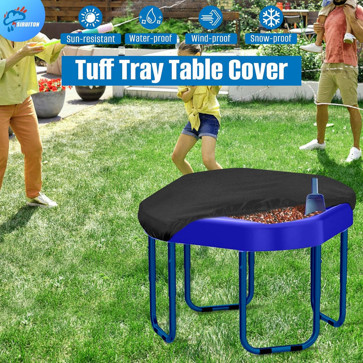 SIRUITON Universal-Tuff-Tablett-Abdeckung, 100 x 100 x 10 cm, mit starken elastischen Kanten, wasser