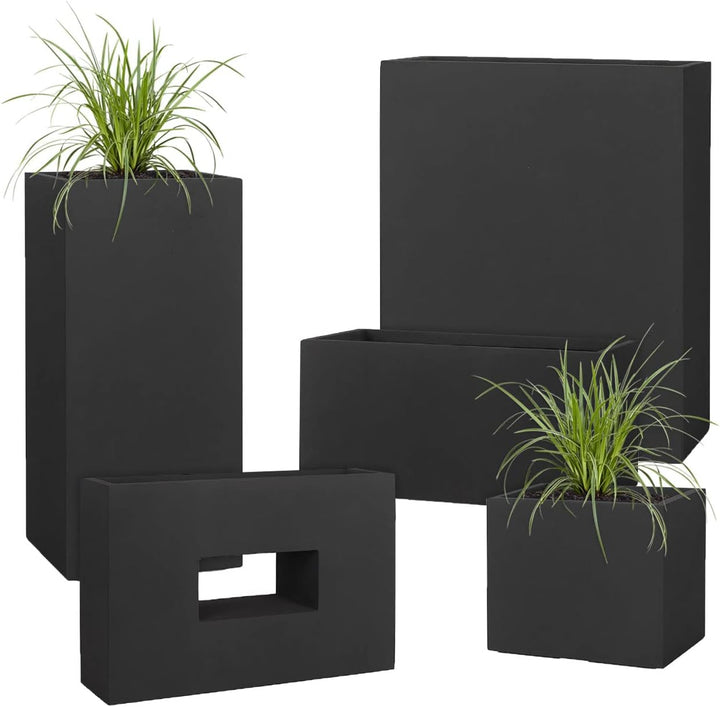 Pflanzwerk® Pflanzkübel Vista Anthrazit 52x75x27cm *Frostbeständiger Blumenkübel* *UV-Schutz* *Quali