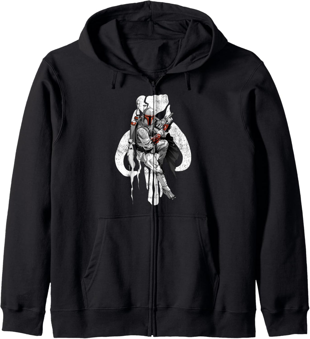 Star Wars Boba Fett Mythosaur Portrait Overlay Kapuzenjacke