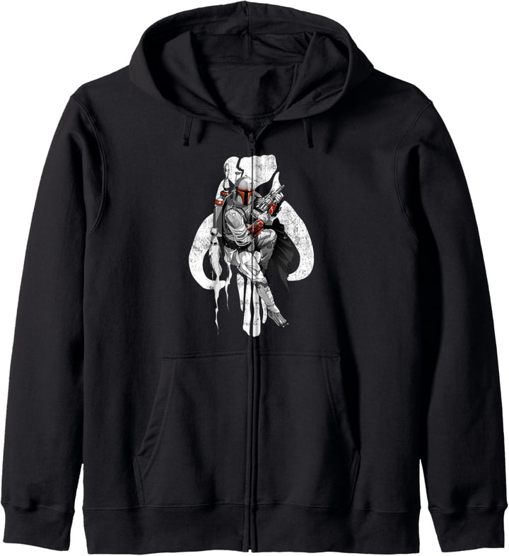 Star Wars Boba Fett Mythosaur Portrait Overlay Kapuzenjacke
