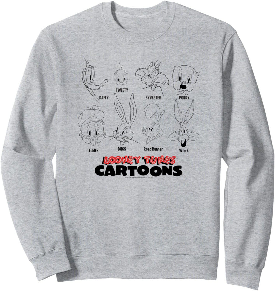 Looney Tunes Character Headshot Sweatshirt