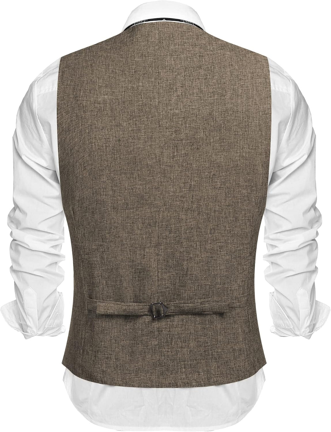 COOFANDY Herren Weste Casual Anzug Weste V-Ausschnitt Formale Business Party Hochzeit Trachtenweste