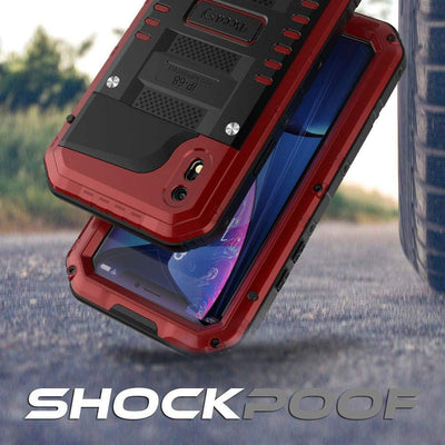 Beeasy Hülle Kompatibel mit iPhone XR, Wasserdicht Stossfest Outdoor Handy Case Militärstandard Schu