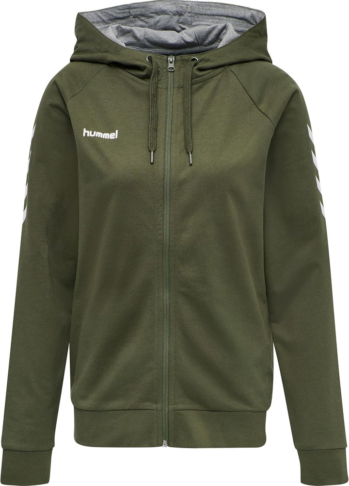 hummel Damen go Cotton Zip Hoodie Kapuzenpullover XS Grape Leaf, XS Grape Leaf