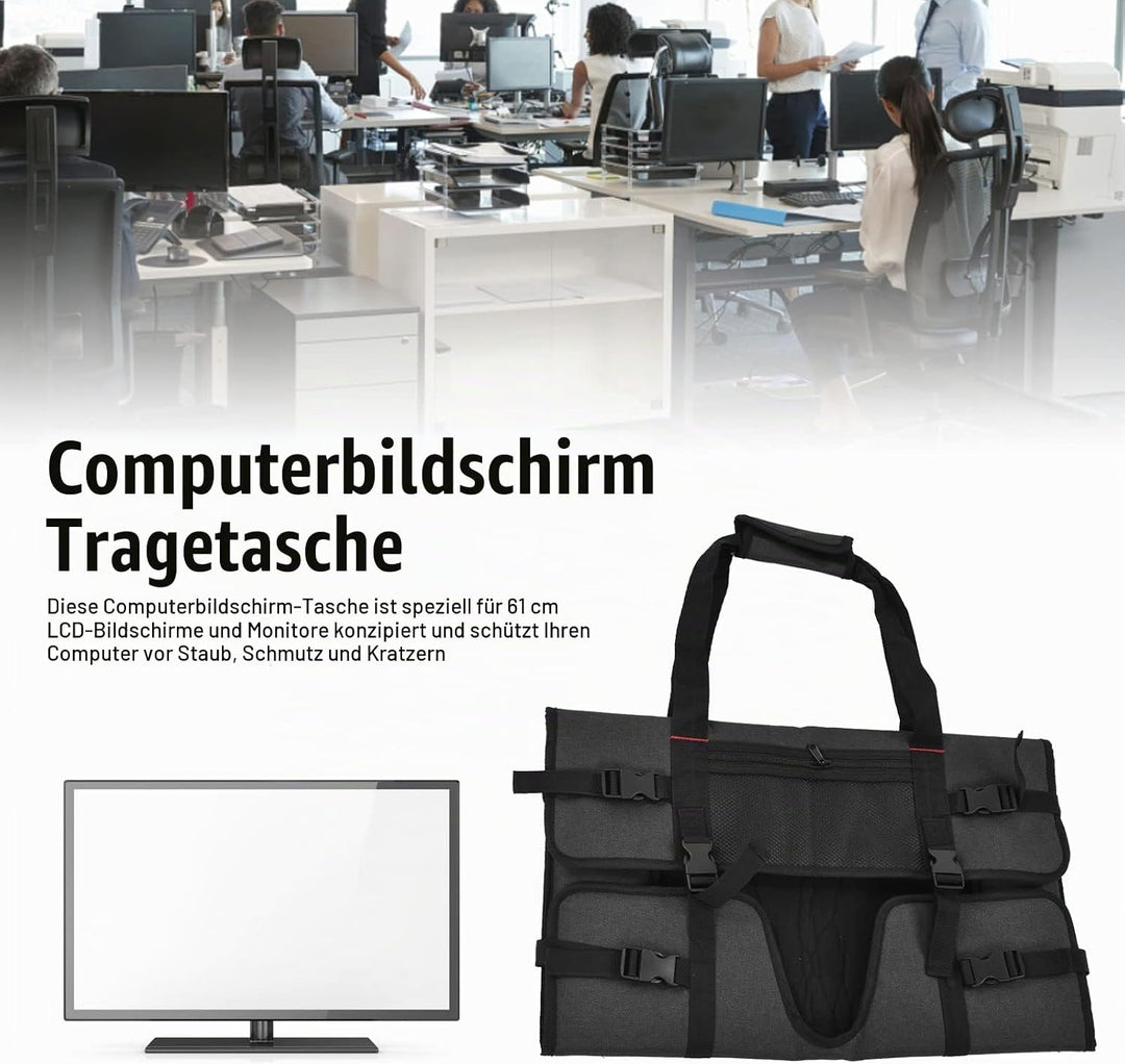 BuyWeek Tragetasche für Computermonitore, Tragbare Monitortasche Computermonitor Schutztasche Comput