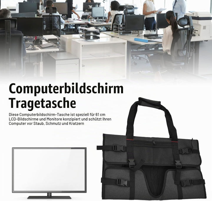 BuyWeek Tragetasche für Computermonitore, Tragbare Monitortasche Computermonitor Schutztasche Comput