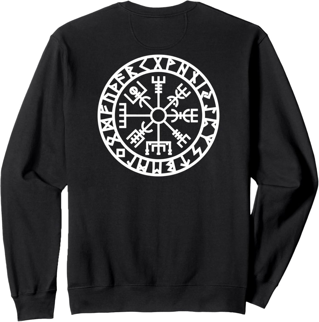 Vegvisir Wikinger Kompass Rune Schutz Symbol Kelten Nordisch Sweatshirt