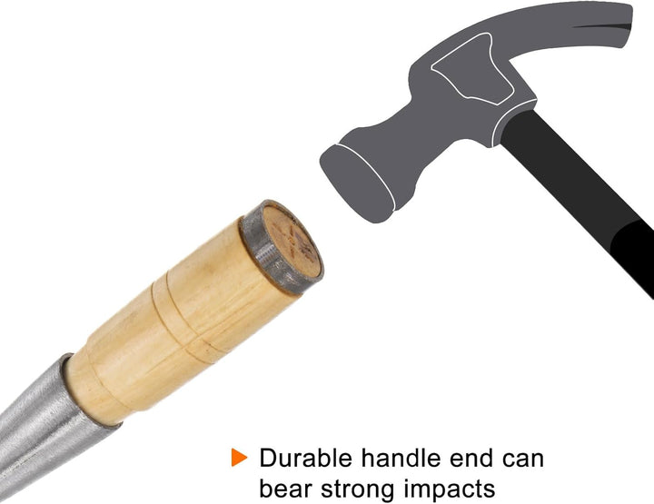 sourcing map Gerade Holz Meissel 1-2/7" Abgeschrägte Klinge Holzarbeiten Handwerkzeuge für Schnitzen