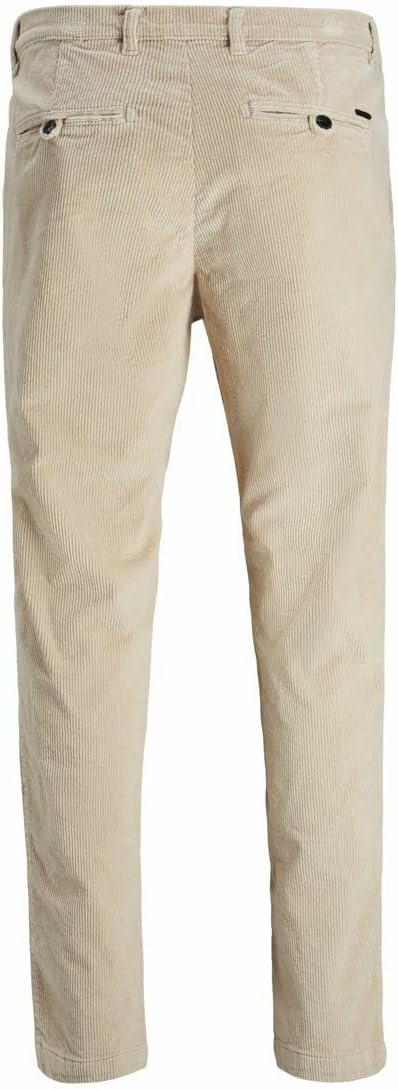 JACK&JONES Mens JJIACE JJDYLAN Corduroy AKM Oatmeal Hose, 34/34