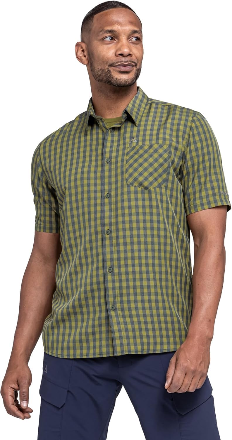 Schöffel Herren CIRC Shirt Style Dalfoss MNS, kreislauffähiges Kurzarm Hemd, nachhaltiges Wandershir