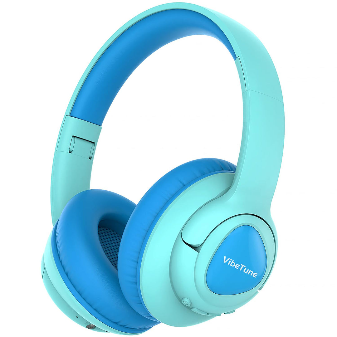VibeTune Kinder Bluetooth Kopfhörer, 60 Stunden Spielzeit, Lautstärkebegrenzung 85/94dB, Bluetooth 5