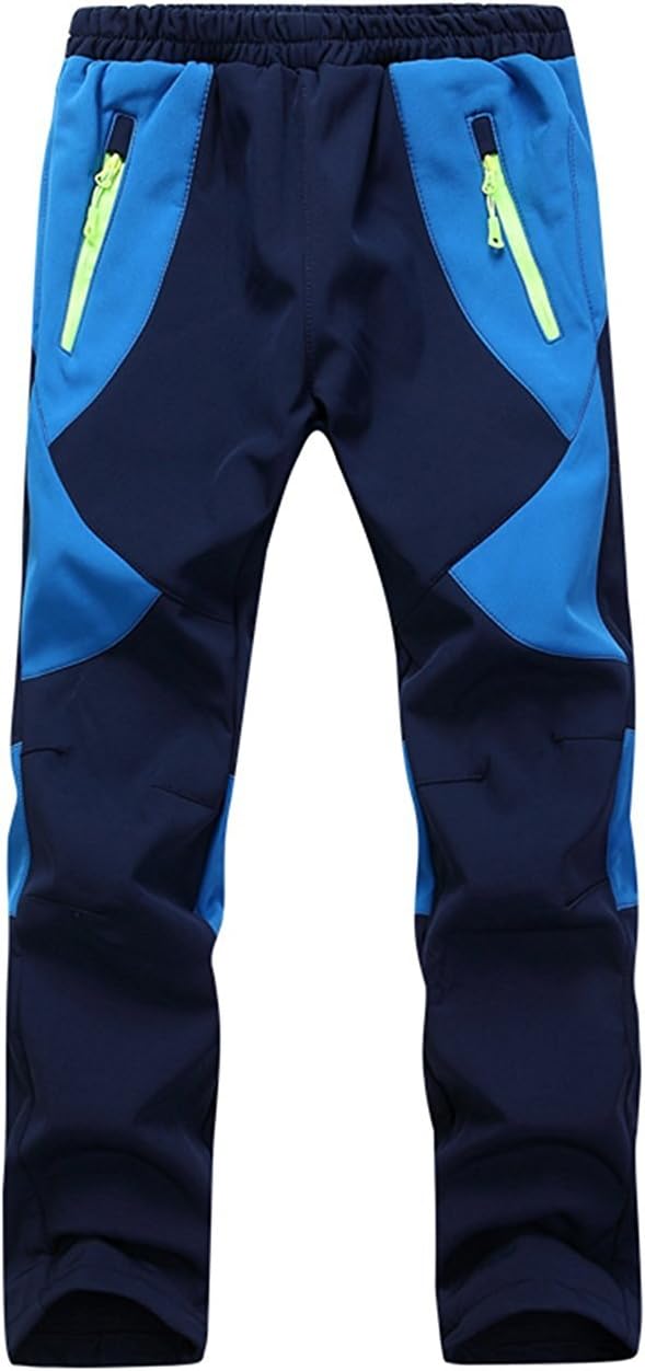 Echinodon Kinder Gefütterte Hose Softshellhose Winddicht Wasserabweisend Atmungsaktiv Warm Outdoorho