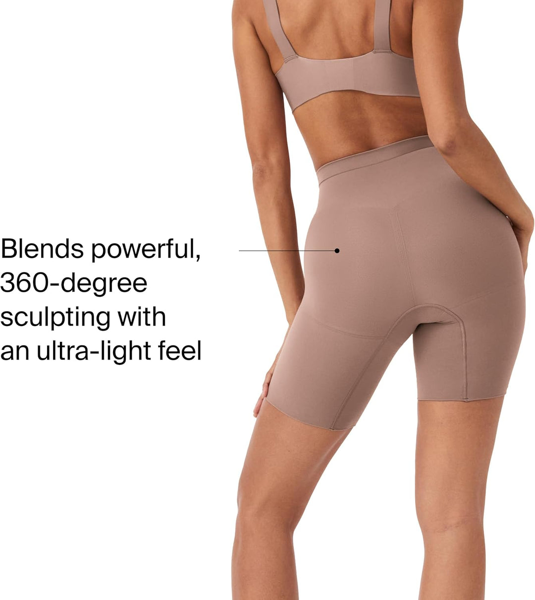 Spanx Damen Power Short Waist Shapewear S Café Au Lait, S Café Au Lait