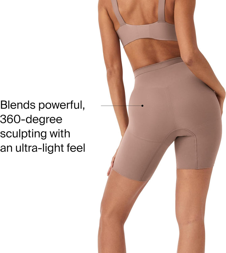 Spanx Damen Power Short Waist Shapewear S Café Au Lait, S Café Au Lait