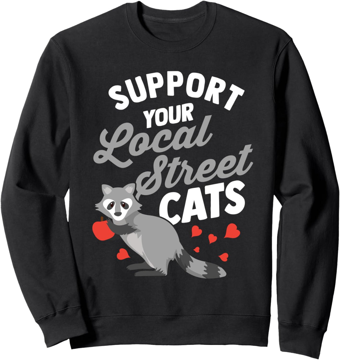 Waschbär Geschenk für Raccoon Mapache Marder Sweatshirt