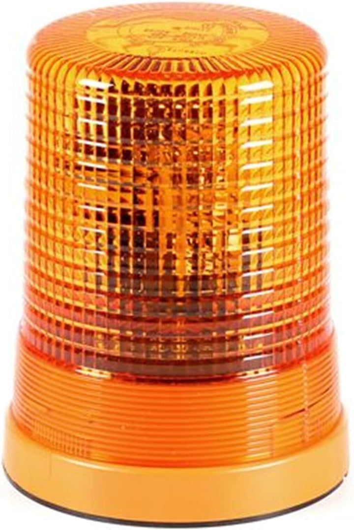 HELLA - Halogen-Rundumkennleuchte - KL 700 - 24V - gelb - rund - Anbau/geschraubt - Stecker: Flachst