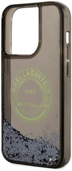 KARL LAGERFELD KLHCP14LLCRSGRK Hülle für iPhone 14 Pro 6,1" Schwarz hardcase Liq