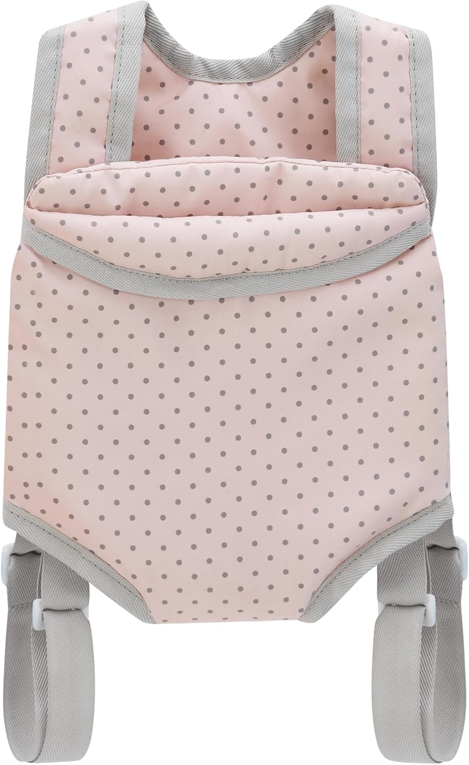 Olivia's Little World Polka Dot Princess Baby Doll Carrier & Car Seat Set, Pink/Gray