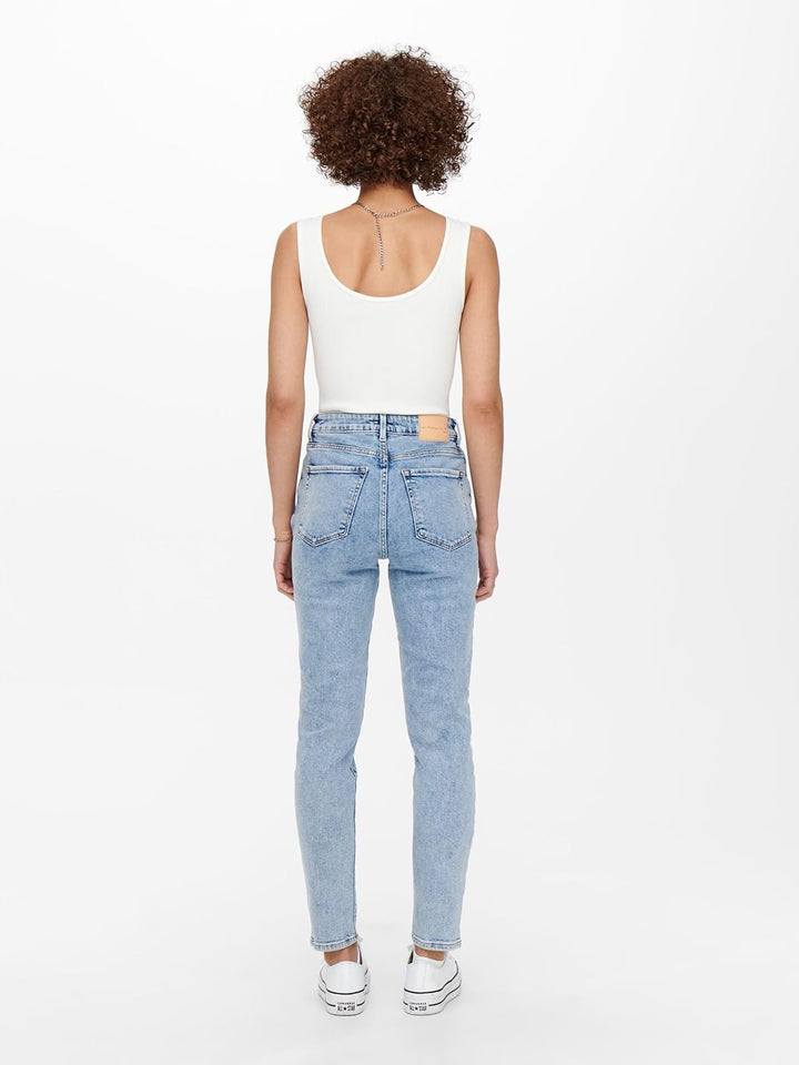 ONLY Damen Jeans 15259634 25W / 30L Light Blue Denim, 25W / 30L Light Blue Denim