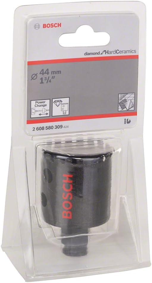 Bosch Professional 1x Diamant-Lochsäge Diamond for Hard Ceramics (für Fliesen, Stein, Ø 44 mm, Zubeh