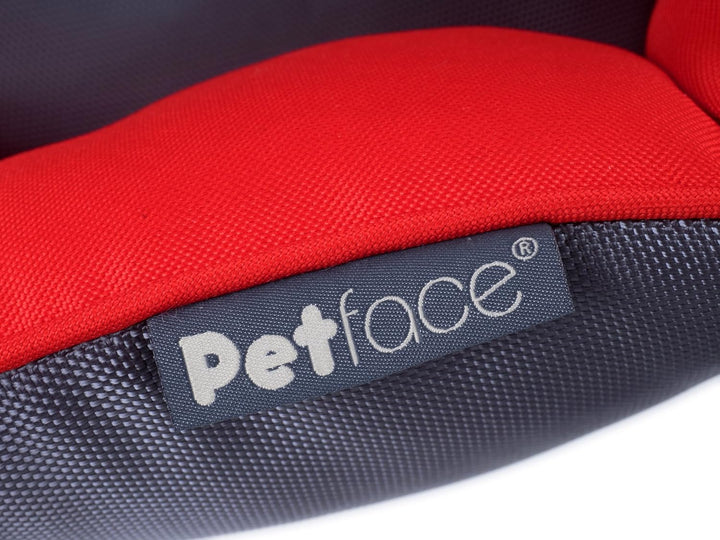 Petface Oxford ovales Körbchen, XL, rot rot XL, rot XL