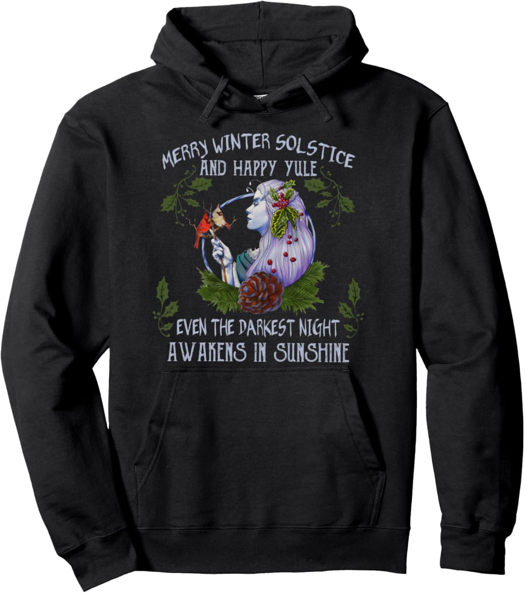 Frohe Wintersonnenwende und frohes Julfest Pullover Hoodie